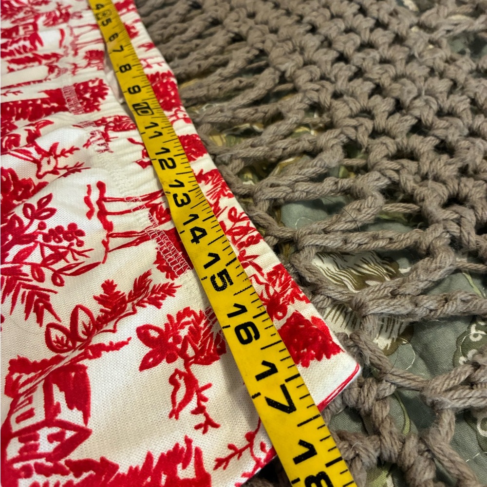 Burt's Bees Family Jammies Adult XL Red with White Patterned Pants NWT - Picture 10 of 12